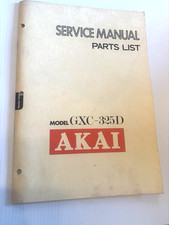 Akai Model GXC-325D Manuale di