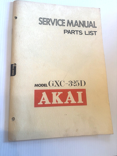 Akai model gxc 325d manuale - akai,