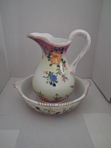 Vaso lavabo brocca - , floreale