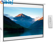 Schermo per Proiettore 120 Pollici Formato 4:3 Regolabile Con Telecomando, Scher