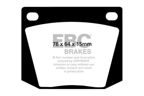 Pastiglie freno anteriori ebc - freno,