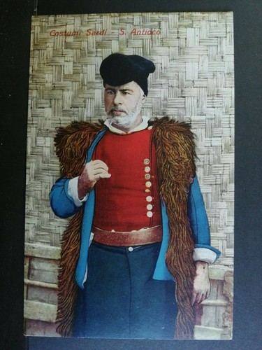 Cartolina costumi sardi - cartolina,