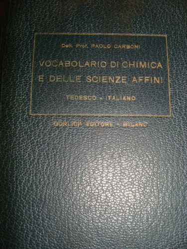 Vocabolario chimica delle - e,