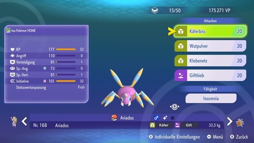 Shiny ariados - shiny,