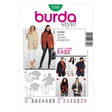 Burda B7700 - Cartamodello per Realizzare Giacca da Donna Taglie Varie 19 x 