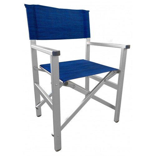 Sedia regista blu alluminio - sedia,