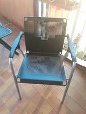 N. 3 Sedie -Nere black in ottime condizioni in metallo