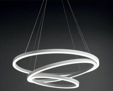 LAMPADARIO CERCHI LED MODERNO 6400k Luce Fredda 50W ( 20CM- 40CM -60CM )