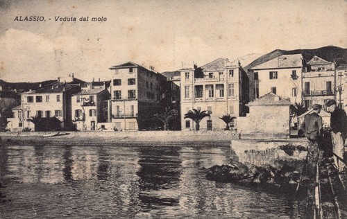 Cartolina alassio panorama - di,
