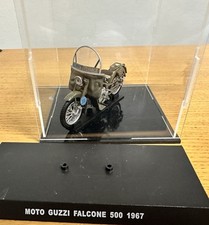 Die cast 1/24 Modellino Moto Polizia Police Moto Guzzi Falcone 500 1967 verde