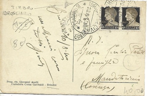 1940 annullo idroscalo civile - annullo,