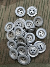 10 bottoni usati alluminio tenda Wehrmacht WW2 WK2 mimetico scheggiato tenda attrezzatura