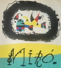 Joan Miro Front Cover" Litografia Originale Edizione Limitata  1956