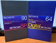 Due Videocassette SONY BETACAM SP 90 DIGITALE 64