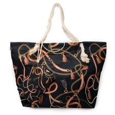 Borsa nera da mare donna