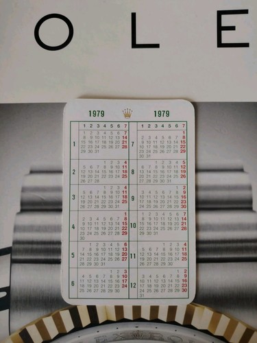 Calendario rolex 1979 - rolex,