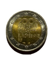 Moneta 2 Euro Rara Presidenza Francese 2008 - Unione Europea