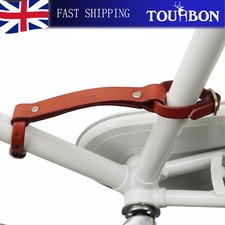 TOURBON Confezione Bici Vintage Pelle Accessori Sollevamento Bici Telaio Maniglia Sollevatore