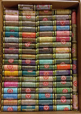 80 spolette CUCIRINI TRE STELLE 100% cotone TITOLO 50 MADE IN ITALY