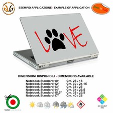 Love zampa cane adesivo