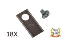 Lama in acciaio inox 18 x 3,9