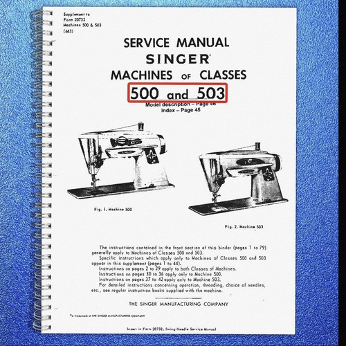 Singer 500 503 class - 500, &