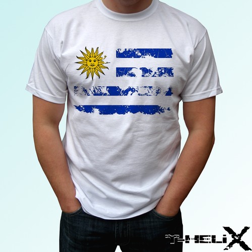 Bandiera uruguay t shirt - -,