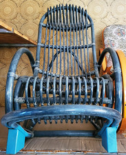 SEDIA A DONDOLO IN GIUNCO