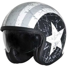 Casco Moto Jet Cafè Racer Origine SPIRIT Rebel Star GREY  Opaco S