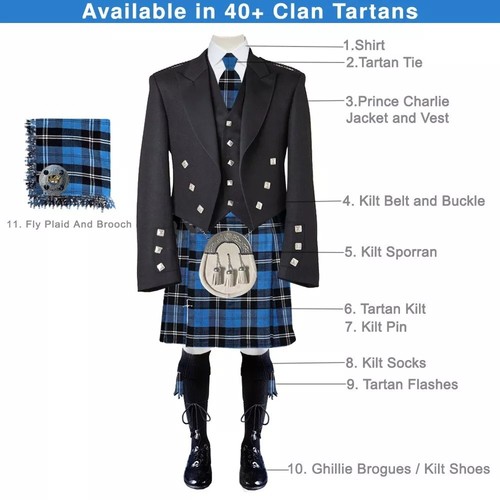 Completo kilt uomo pezzi - kilt, 12