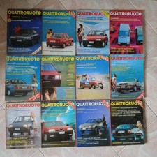 Riviste Quattroruote 1987 annata completa 12 Fascicoli