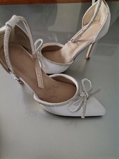 SCARPE BIANCHE CON TACCO ALTO  DECOLLETE' PER DONNA 