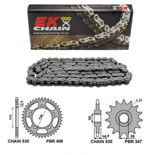 Kit trasmissione honda cbf - kit,