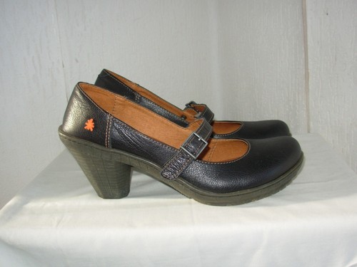Art scarpe pelle nera - scarpe,