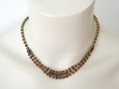 Vintage collana collier rosso - collana,