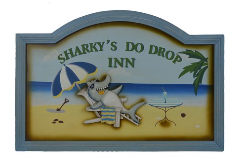 Sharky drop inn hanging - do,