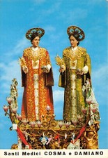22-24C) CARTOLINA BITONTO SANTI MEDICI COSMA E DAMIANO VIAGGIATA BARI