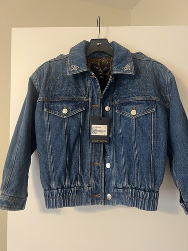 Louis vuitton denim bomber - vuitton,