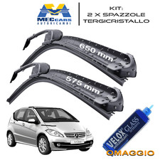 KIT 2 Spazzole Tergicristallo ANT MERCEDES CLASSE A W169 DA 2004 (X4) 650+575mm
