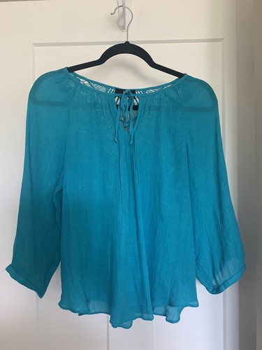 Camicetta donna blu acqua