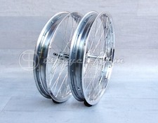 coppia ruote bici 20"x55 CROMO contropedale disco bicicletta fat cruiser custom