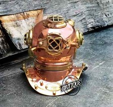 Natale Antico Rep Deep Sea Casco Subacqueo Spiaggia Florida Marina Vintage