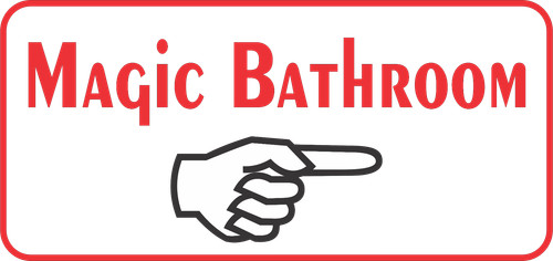 Insegna metallo bagno - insegna,