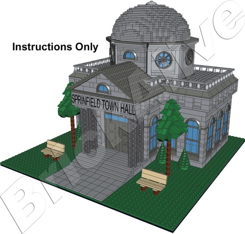 Lego simpson mairie town - lego, –
