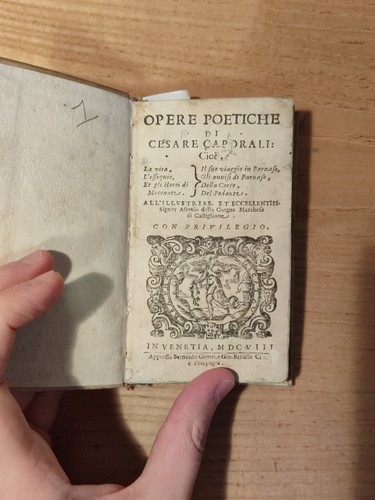 Rar seicentina 1608 - rar,