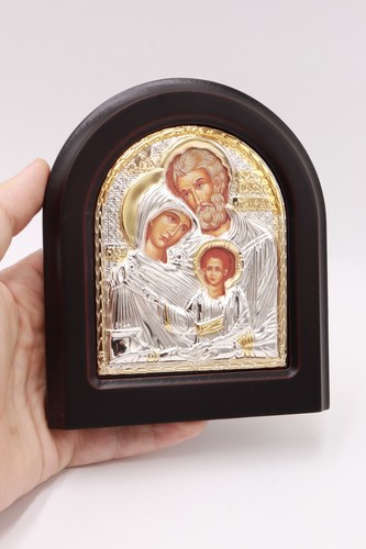Sacra famiglia argento - 4,3",
