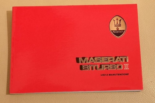 Uso manutenzione maserati - uso,