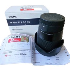 Obiettivo Grandangolo Sigma 16mm-F/1.4 (C) AF DC DN,att. E-Mount Mirrorless