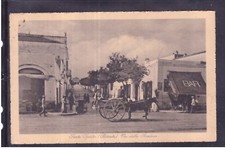 Cartolina Santo Spirito Bitonto Via della Stazione ANIMATA BAR CARRETTO R137