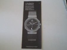advertising Pubblicità 1987 OROLOGIO IWC PORSCHE DESIGN L'ULTRA SPORTIVO CALENDA